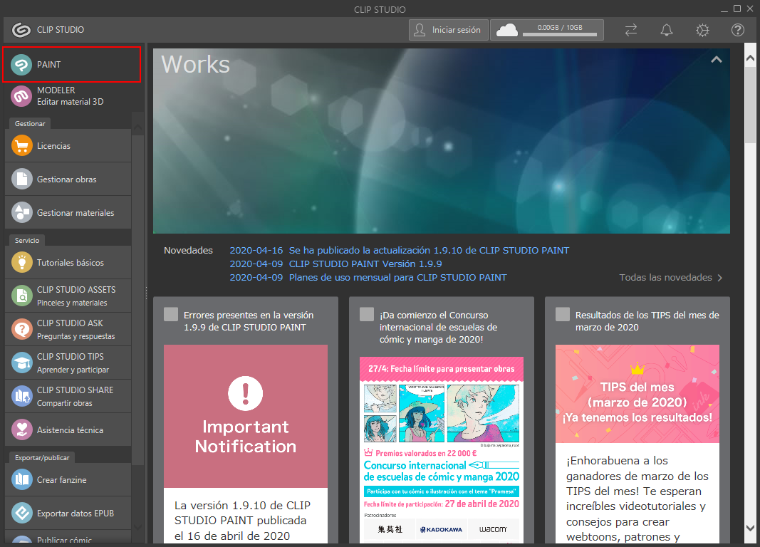 CLIP STUDIO PAINT Descargar prueba gratuita, última versión y recursos