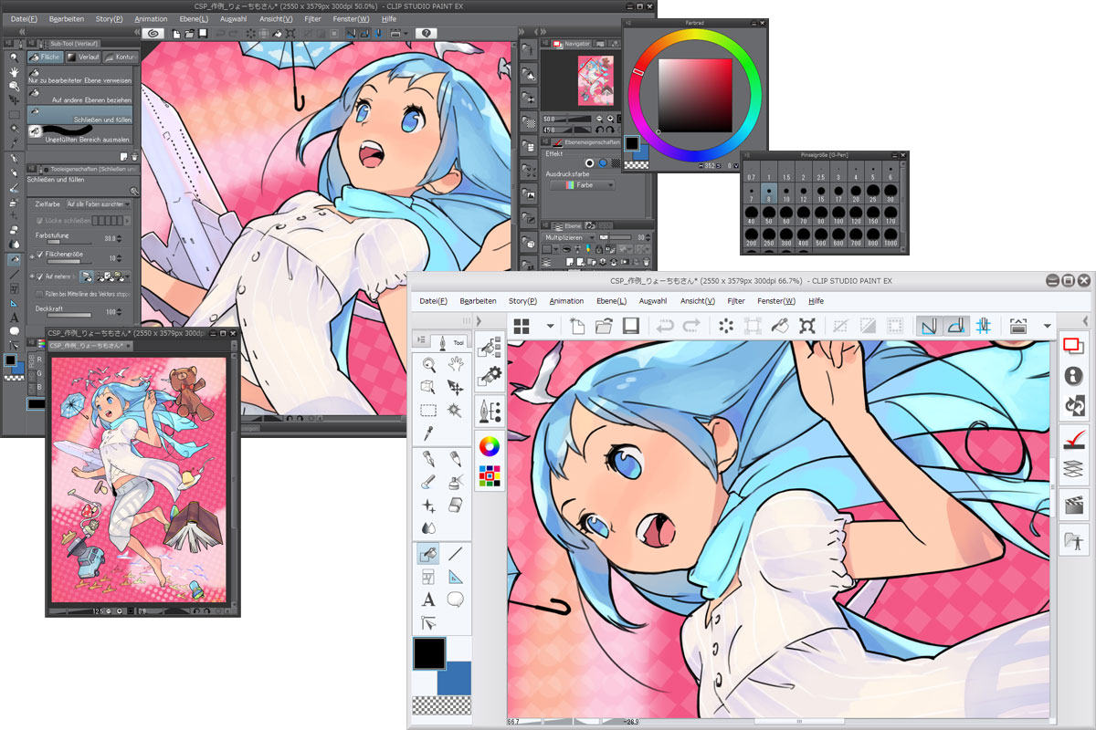 Erstellen Sie 2DAnimationen und bewegte Illustrationen! CLIP STUDIO