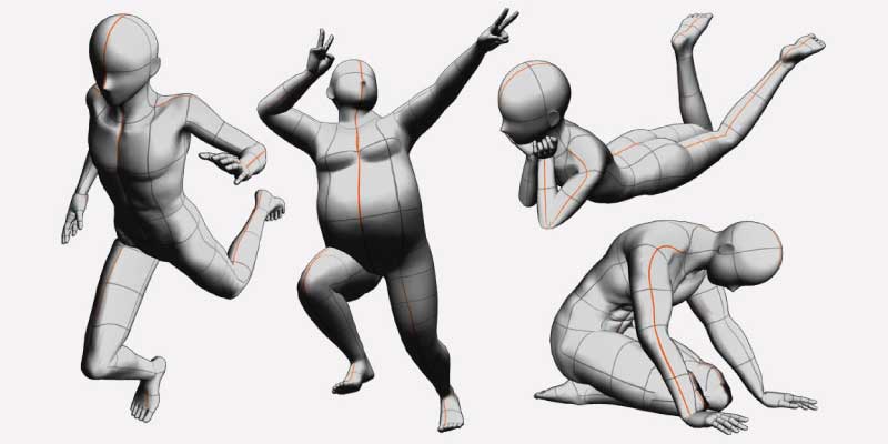 Figuras 3D para tus plantillas - Clip Studio Paint