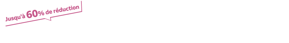 Jusqu'à 60 % de réduction Inscrivez-vous dès maintenant pour augmenter votre taux de commission