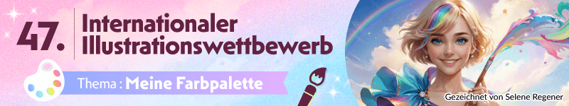 Einsendungen für den 47. internationaler Illustrationswettbewerb werden gesucht! Das Thema lautet „Meine Farbpalette“. (Einsendeschluss: 9. April, 01:59 Uhr (MESZ))