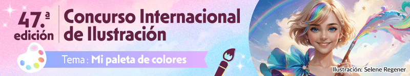 Da comienzo el 47.º Concurso Internacional de Ilustración!. El tema es “Mi paleta de colores”. El plazo para participar es hasta el 8 de abril, 23:59 GMT