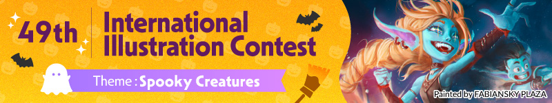 The 49th International Illustration Contest is now accepting submissions! The theme this time is “Spooky Creatures”. (Deadline: November 4, 23:59 UTC)