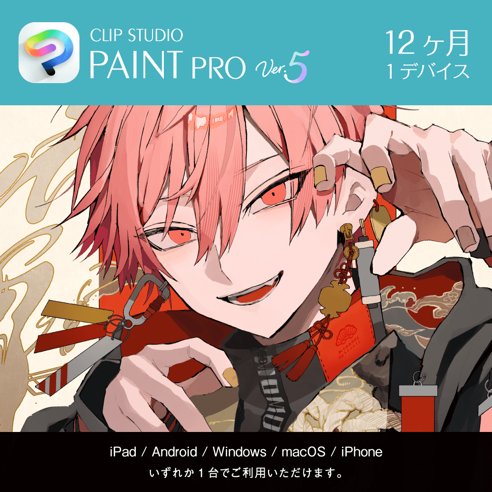 CLIP STUDIO PAINT PRO 12ヶ月 1デバイス オンラインコード版