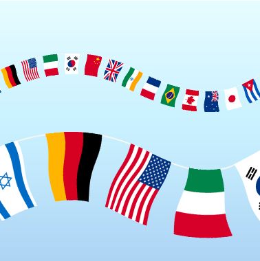 Flags of all nations (flutter) | CLIP STUDIO PAINT | CLIP STUDIO.NET