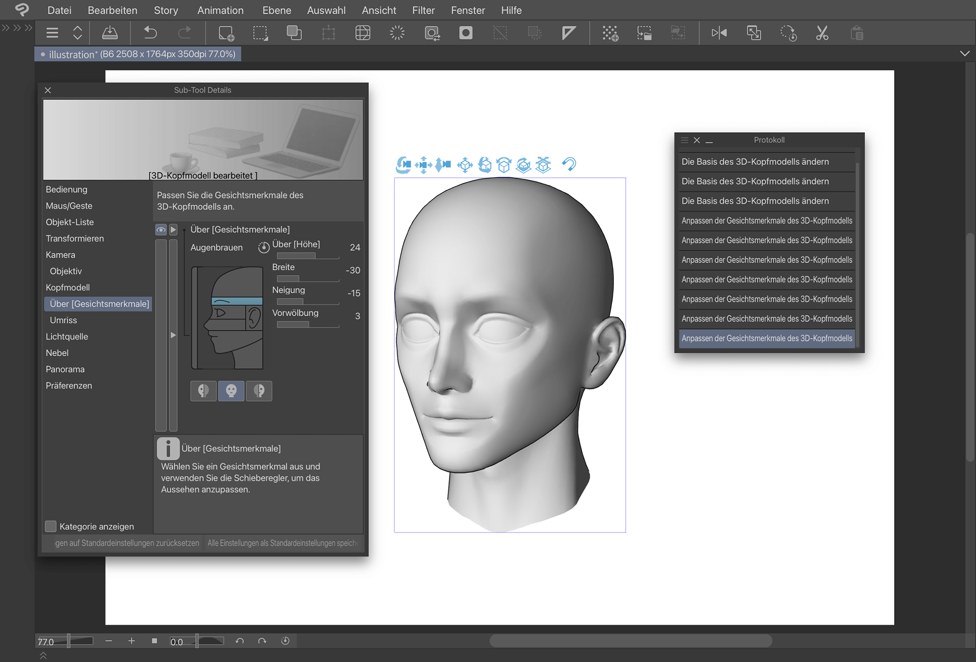 Jeder Schritt wird im Protokoll aufgezeichnet.