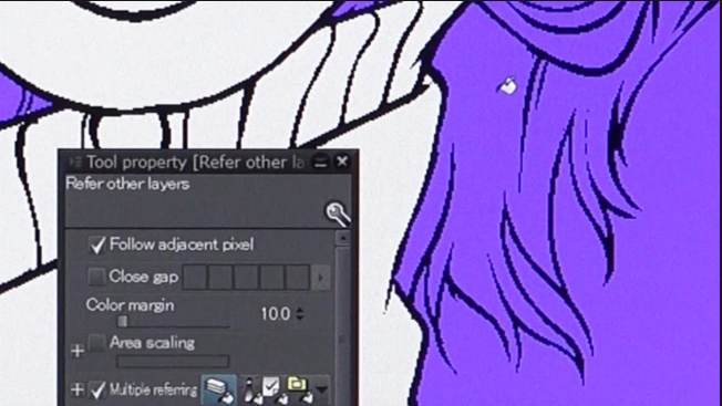 Sophisticated fill tools - Clip Studio Paint features