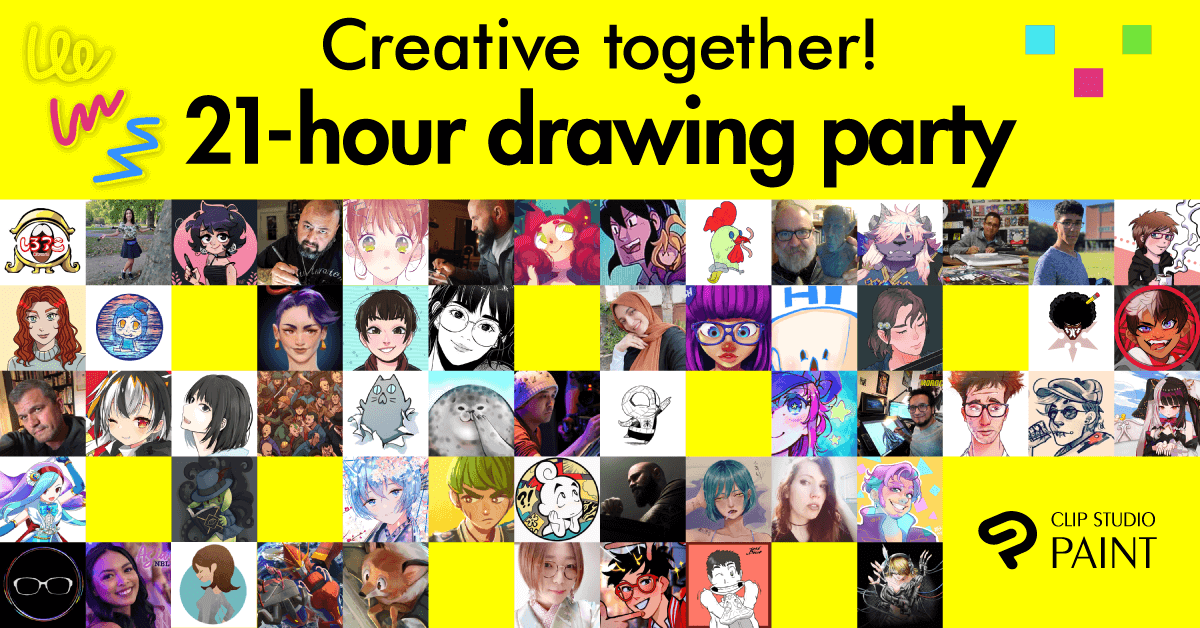 Announcing the Artists of the Creative Together! Connected Ink 21-hour Drawing Party!
Update: November 12, 2020 