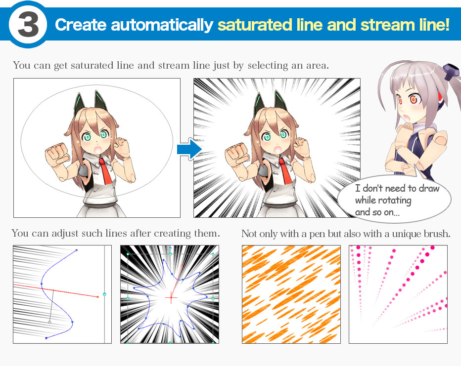 Create automatically saturated line and stream line!