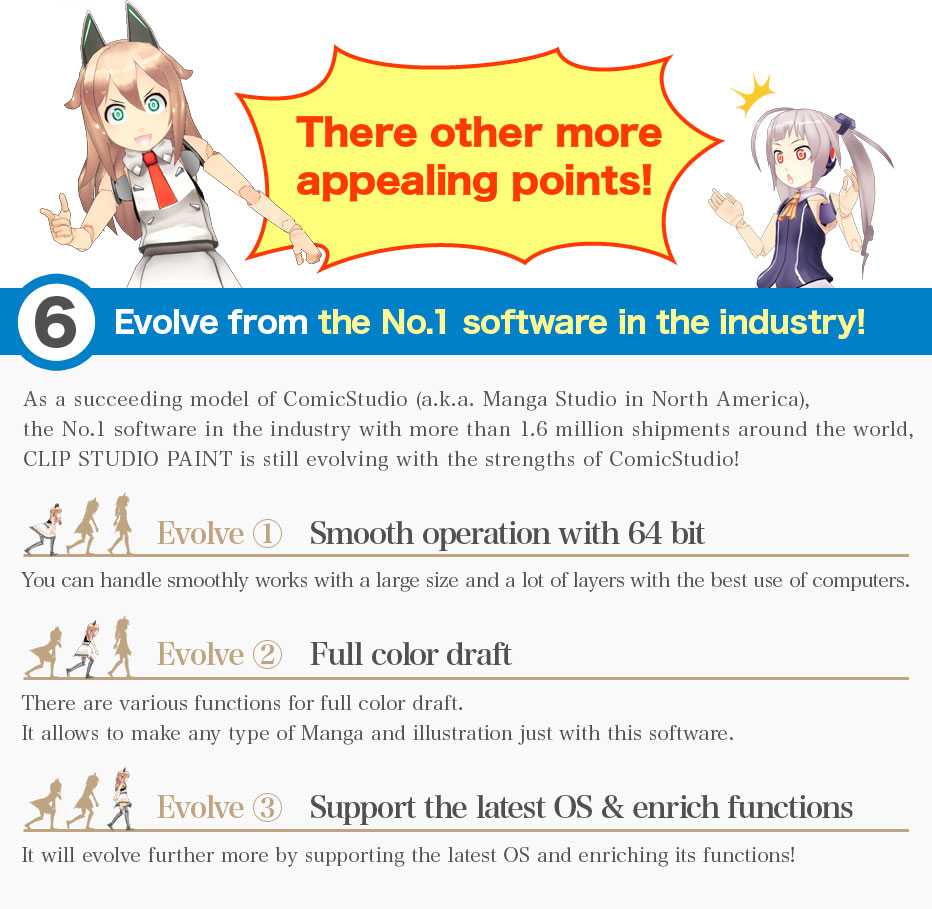 Evolve from the No.1 software in the industry!