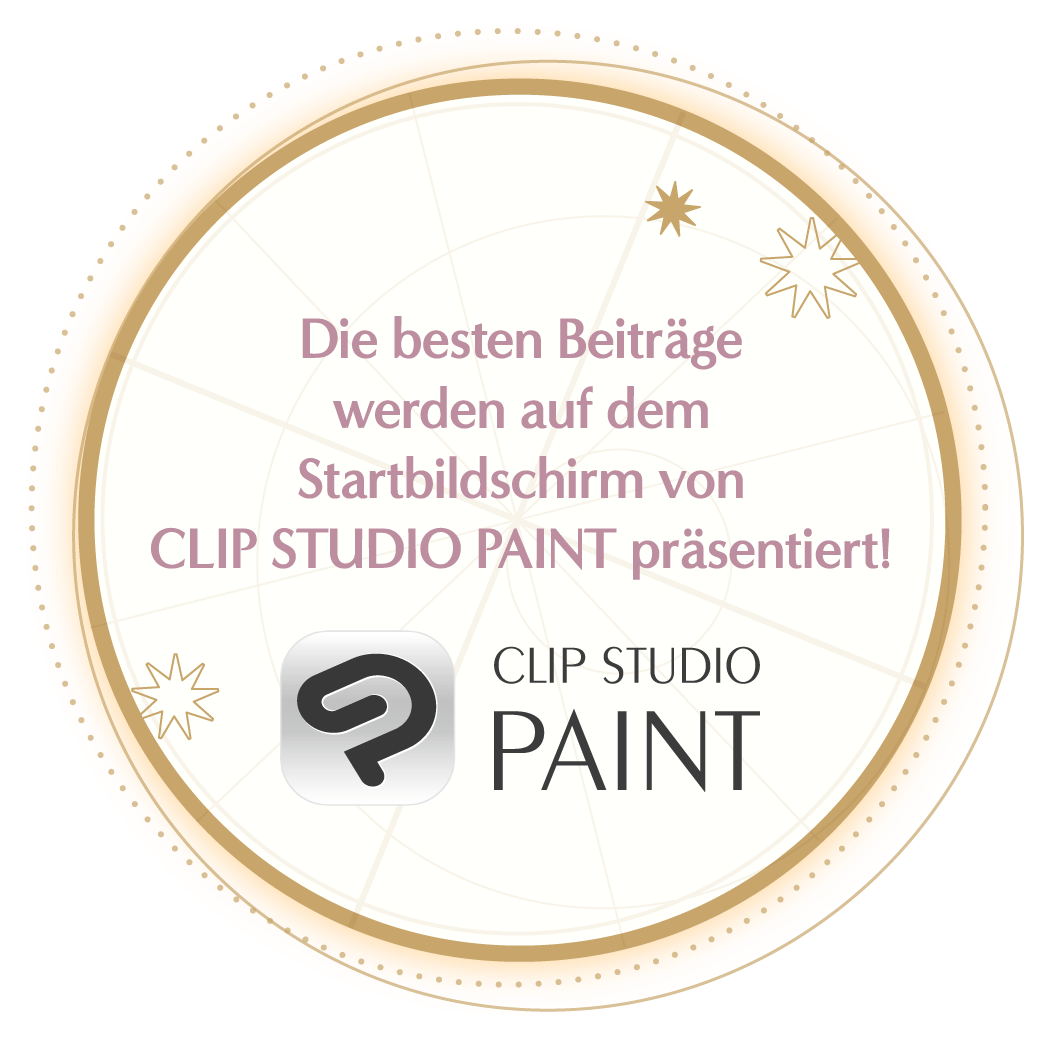 Die besten Beiträge werden auf dem Startbildschirm von CLIP STUDIO PAINT präsentiert!