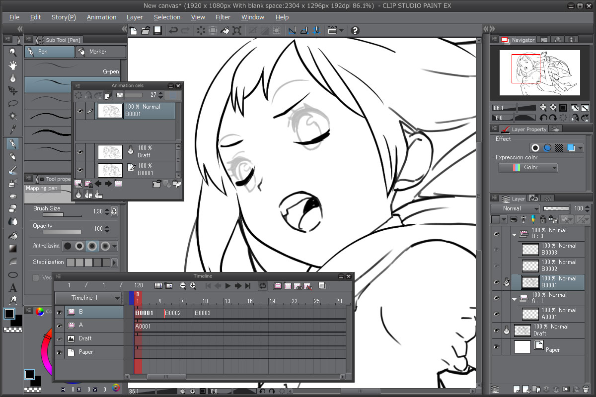 how to flip layers in clip studio paint