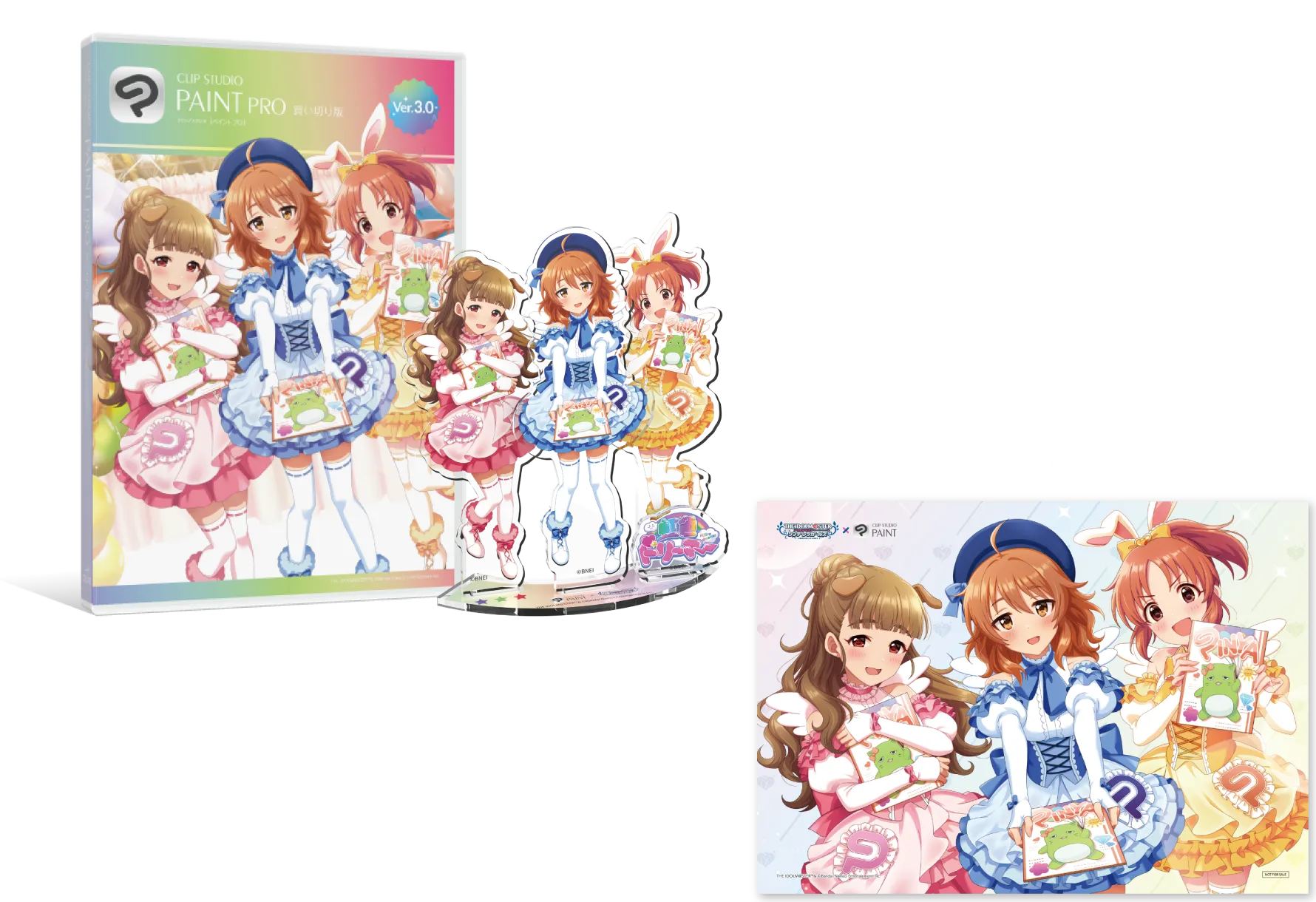 CLIP STUDIO PAINT PROVer3.0 買い切り版コラボパッケージオリジナルアクリルフィギュア付き