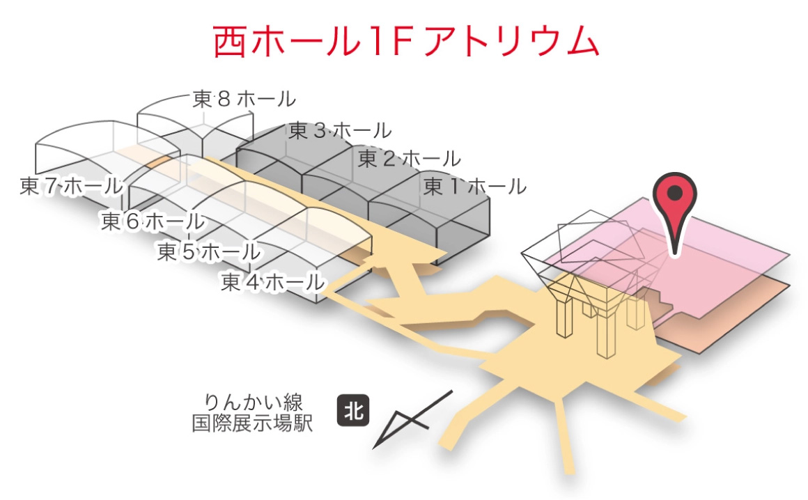 西館1Fアトリウム「クリップスタジオブース」