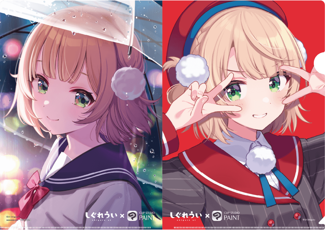 しぐれうい先生コラボオリジナル両面クリアファイル