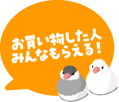 お買い物した人みんなもらえる！