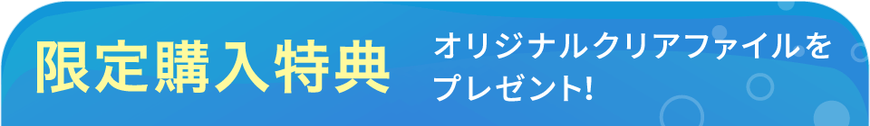 購入特典としてZipcyさんのイラストのクリアファイルをプレゼント