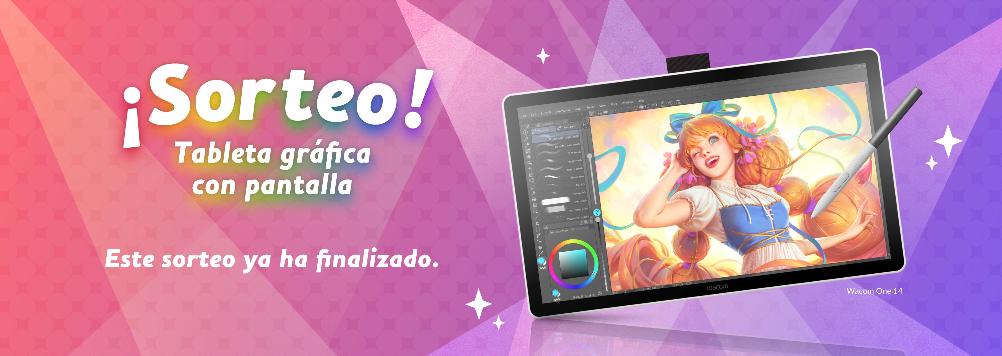 Por si las rebajas te saben a poco, ¡también sorteamos seis Wacom One , una por día! ¡Tienes seis oportunidades para que te toque! ¡Mucha suerte y a por esa Wacom One 14! Este sorteo ya ha finalizado.
