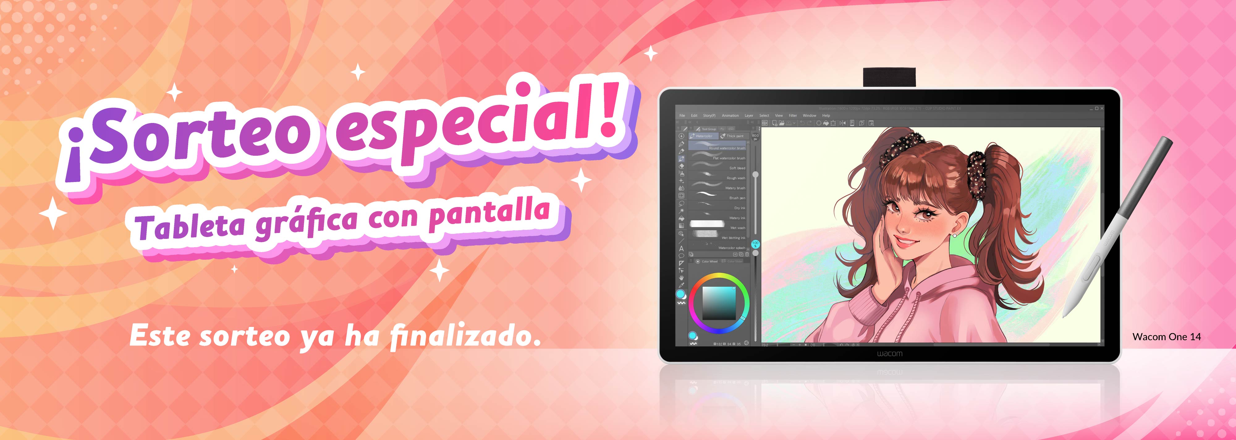 Por si las rebajas te saben a poco, ¡también sorteamos seis Wacom One , una por día! ¡Tienes seis oportunidades para que te toque! ¡Mucha suerte y a por esa Wacom One 14! Este sorteo ya ha finalizado.