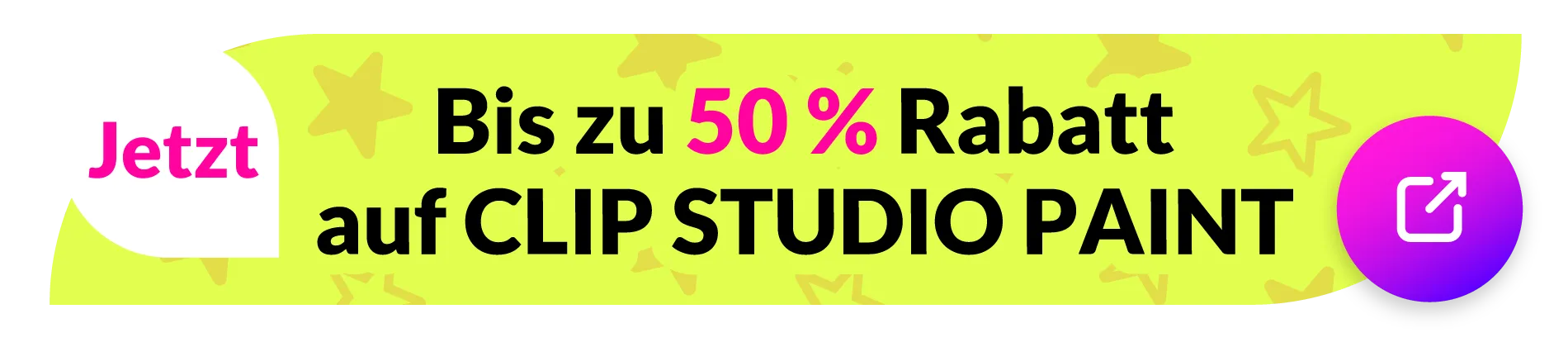Jetzt bis zu 50 % Rabatt auf CLIP STUDIO PAINT