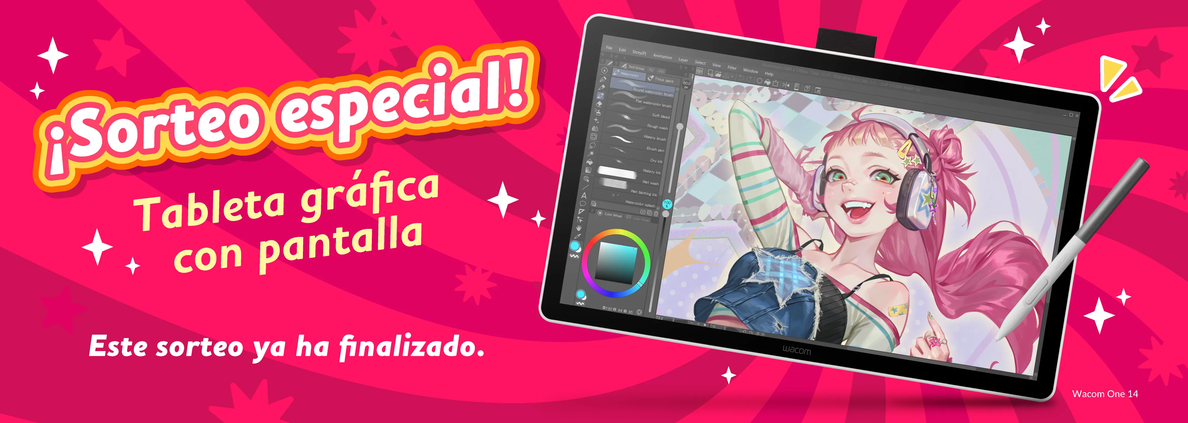 Por si las rebajas te saben a poco, ¡también sorteamos seis Wacom One , una por día! ¡Tienes seis oportunidades para que te toque! ¡Mucha suerte y a por esa Wacom One 14!-Este sorteo ya ha finalizado.