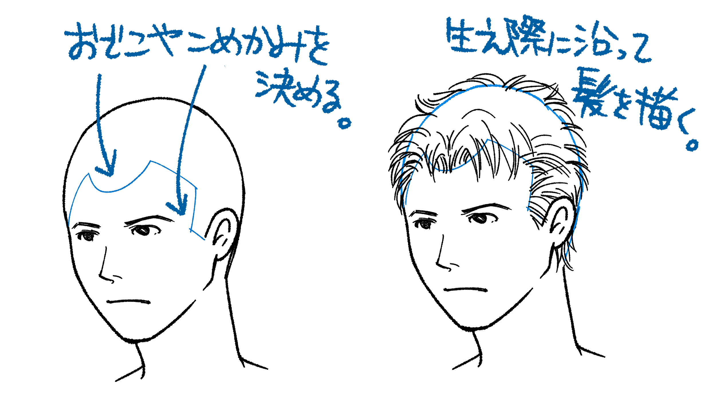 ショートもロングもおまかせ 自然な髪型を描くための実践テクニック