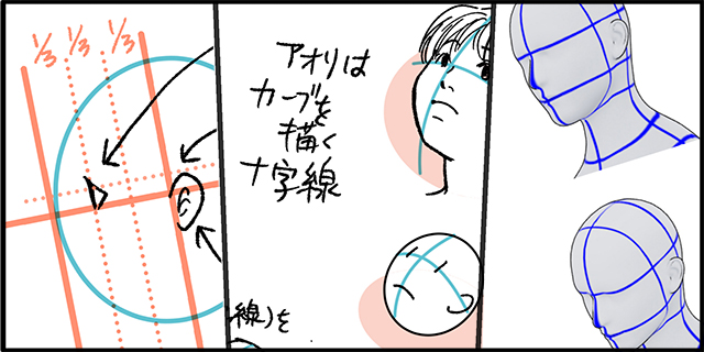 配置がわかると絵が上達する イラストや漫画の上手な横顔の描き方