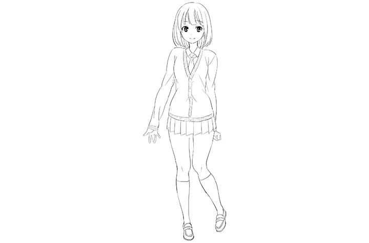 女子高生の制服の描き方講座 イラスト マンガ描き方ナビ