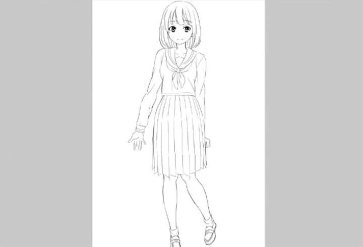 女子高生の制服の描き方講座 イラスト マンガ描き方ナビ