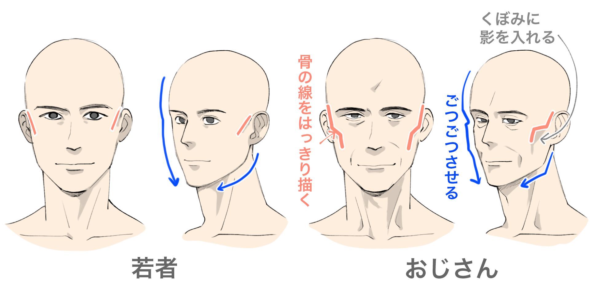 大解剖 おじさん おじさまの萌えポイント 描き方 イラスト マンガ描き方ナビ