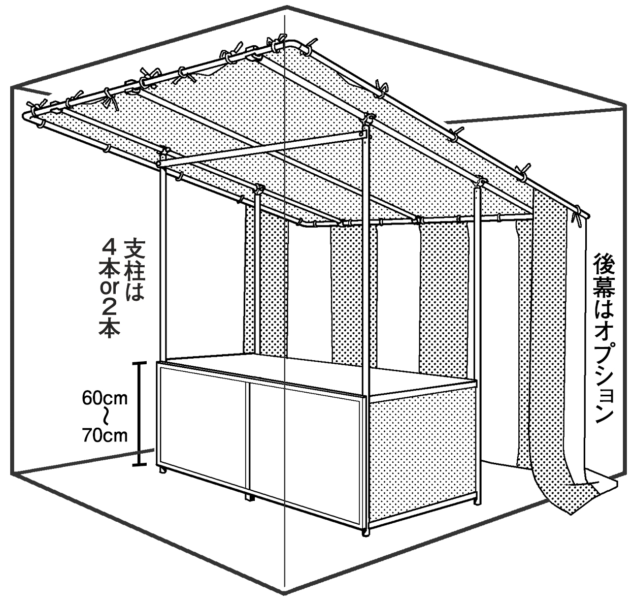 超級 背景講座 Maedaxの背景萌え お祭りの屋台編 イラスト マンガ描き方ナビ