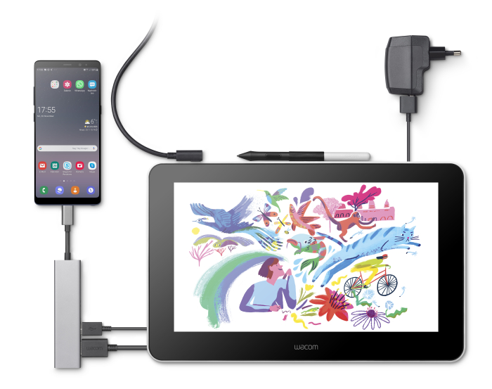 Monitor interactivo Wacom One 13 (DTC133W0B)