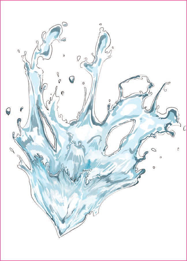 質感 エフェクト 水しぶきの描き方 デジタルイラスト イラスト マンガ描き方ナビ