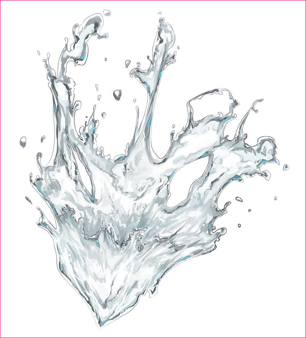 質感 エフェクト 水しぶきの描き方 デジタルイラスト イラスト マンガ描き方ナビ