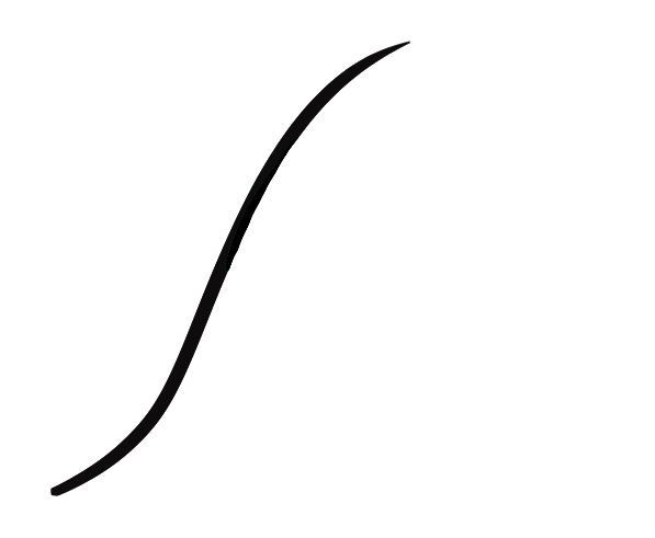 綺麗な線を描く方法　曲線を描くコツ　基準になる線を描く