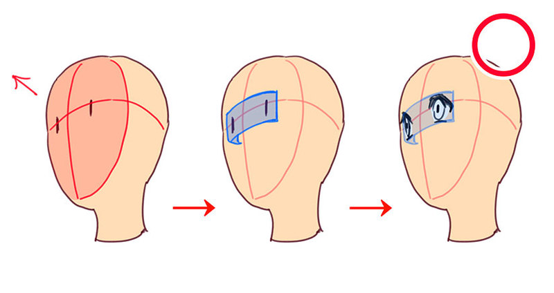 アオリやフカンも簡単に 角度のついた顔を描きやすくする4つのコツ イラスト マンガ描き方ナビ