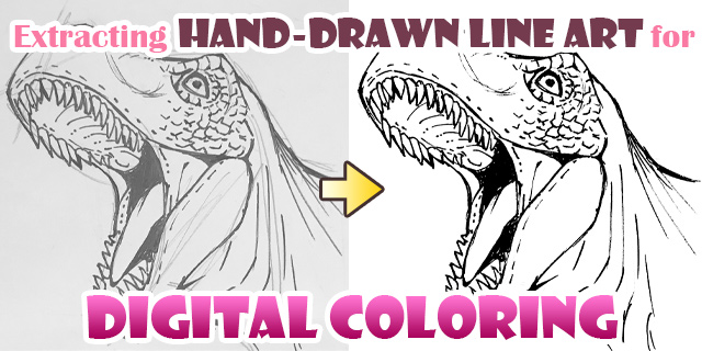 Extracting Scanned Line Art for Digital Coloring