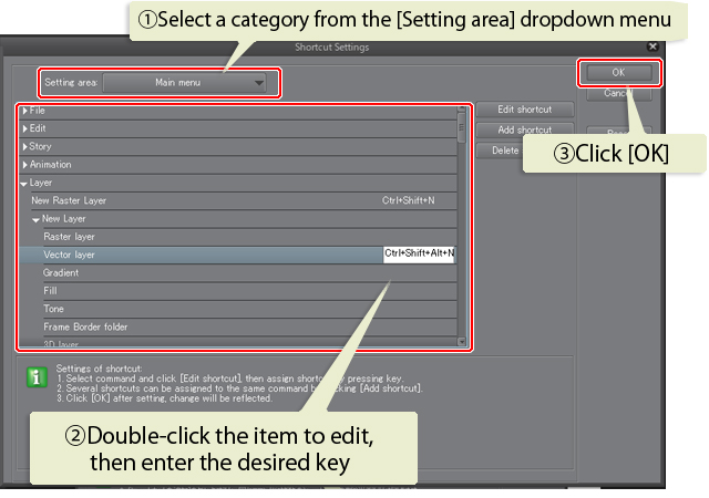 illustrator assign hotkey without ctrl