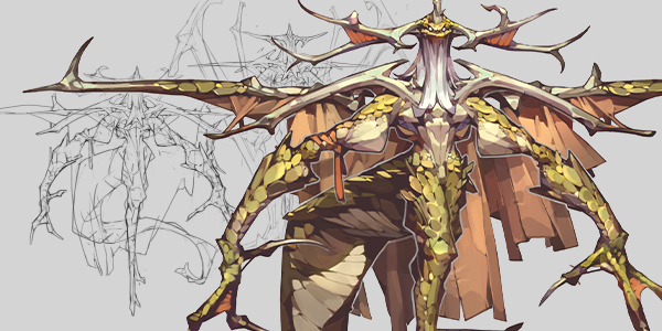 Entwerfen Eines Menschlichen Drachen Art Rocket