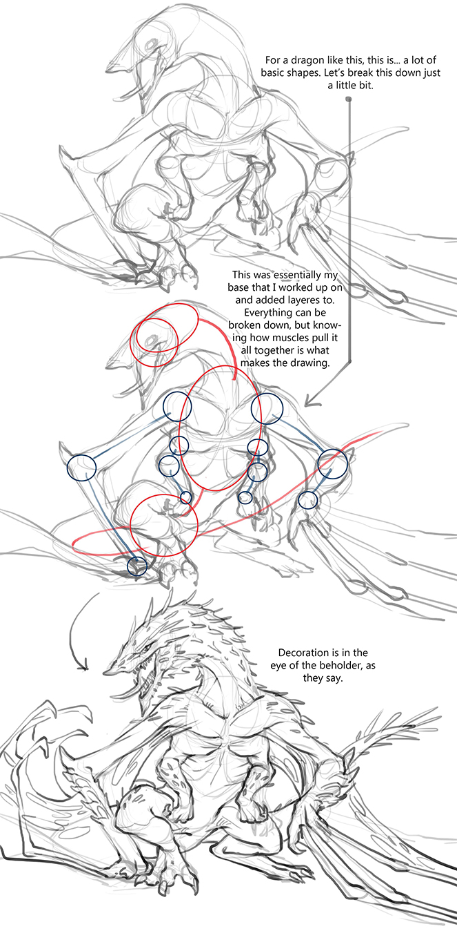Step by step guide to drawing your very own dragon