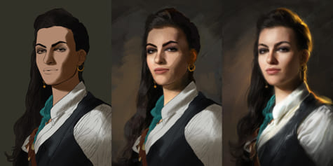 Painting a Pirate -Shading and Lighting Techniques for Portraits-