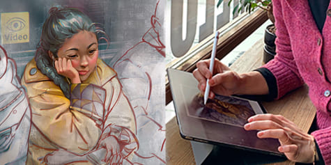 Erinnerungen zeichnen: Eine Künstlererfahrung über eine iPad-Illustration