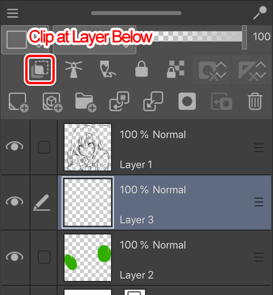 Drawing layer palette options