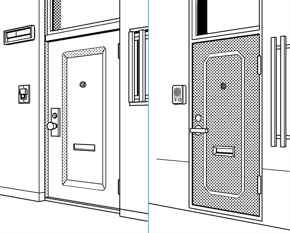 超級 背景講座 Maedaxの背景萌え 玄関のドア編 イラスト マンガ描き方ナビ