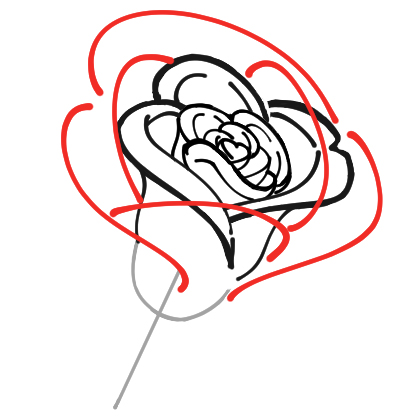 0097 015 2 - Hướng dẫn chi tiết cách vẽ hoa hồng đơn giản với 9 bước cơ bản