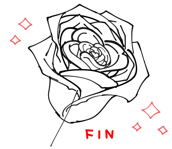 How To Draw A Rose Art Rocket