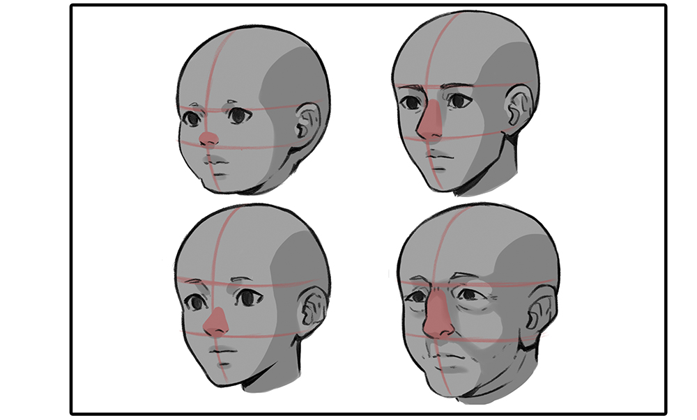 How to Draw a FrontFacing Face  Anime Art Magazine