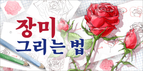 장미 그리는 법 | 그림 꿀팁사전