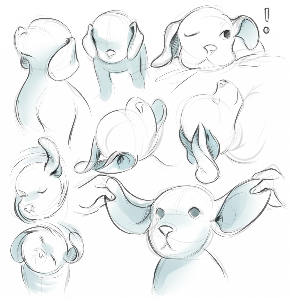 Guide To Drawing Ears Art Rocket Holding hands to either side of the head in such a way that they look a little like bunny ears. guide to drawing ears art rocket