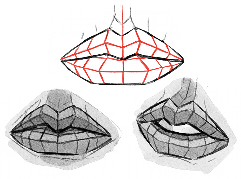 CLIQUE NO PIN! ✓  Levre dessin, Dessin de la bouche, Cours de dessin